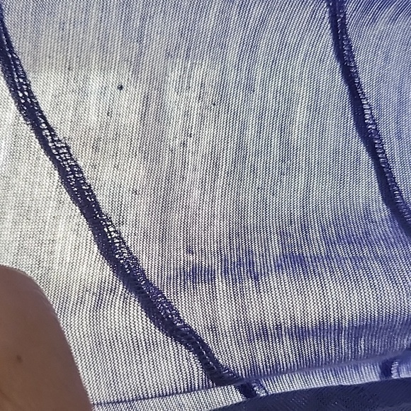 Simply Vera Vera Wang lilac cap sleeve tee with detail - Picture 8 of 12